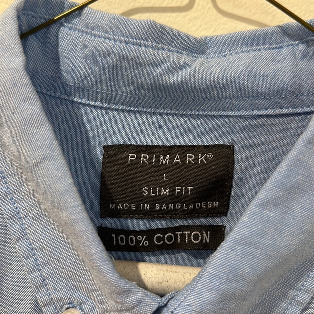 Primark Men’s button down size L - Picture 3 of 4